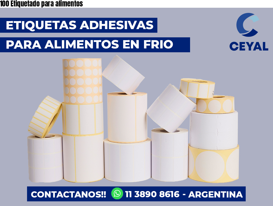 100 Etiquetado para alimentos