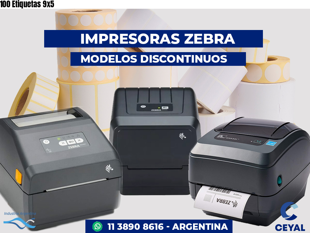 100 Etiquetas 9x5