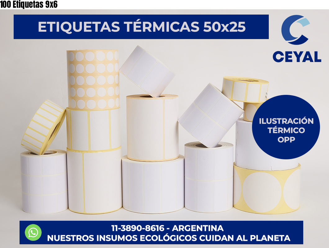 100 Etiquetas 9×6