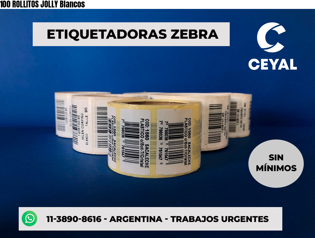 100 ROLLITOS JOLLY Blancos
