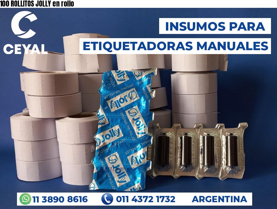 100 ROLLITOS JOLLY en rollo