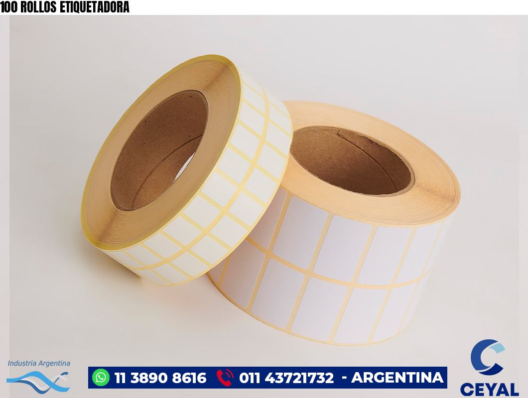 100 ROLLOS ETIQUETADORA