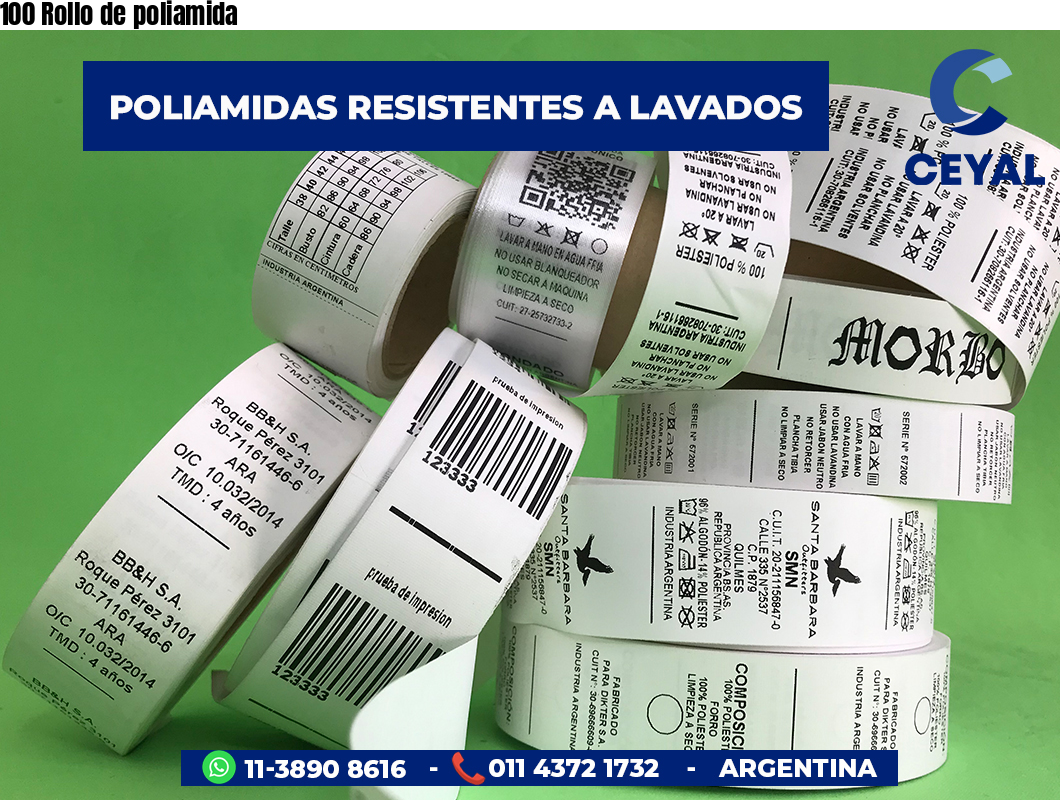 100 Rollo de poliamida