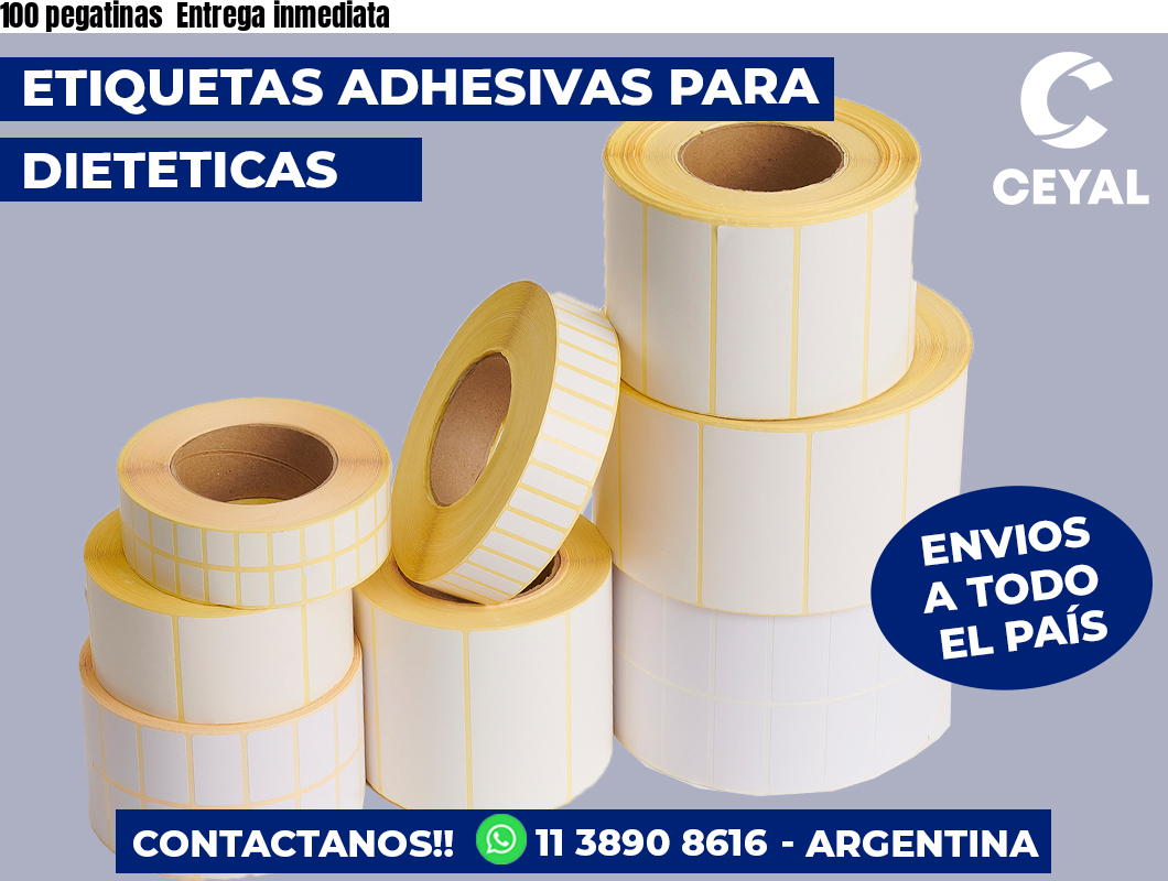 100 pegatinas  Entrega inmediata