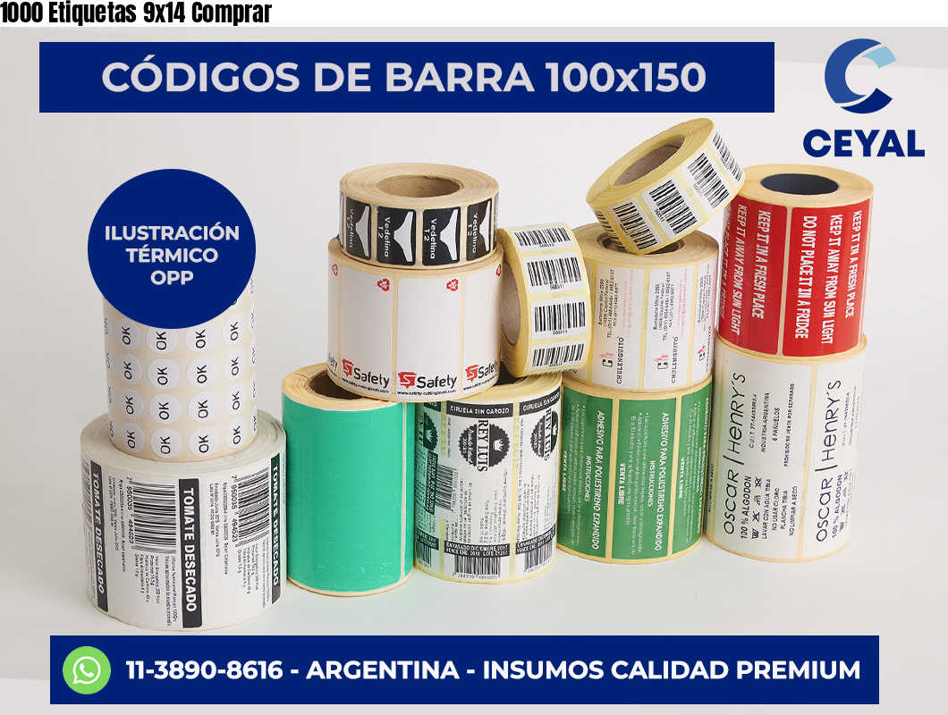 1000 Etiquetas 9×14 Comprar