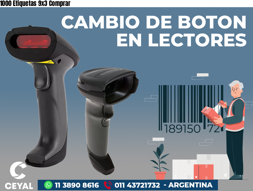 1000 Etiquetas 9x3 Comprar