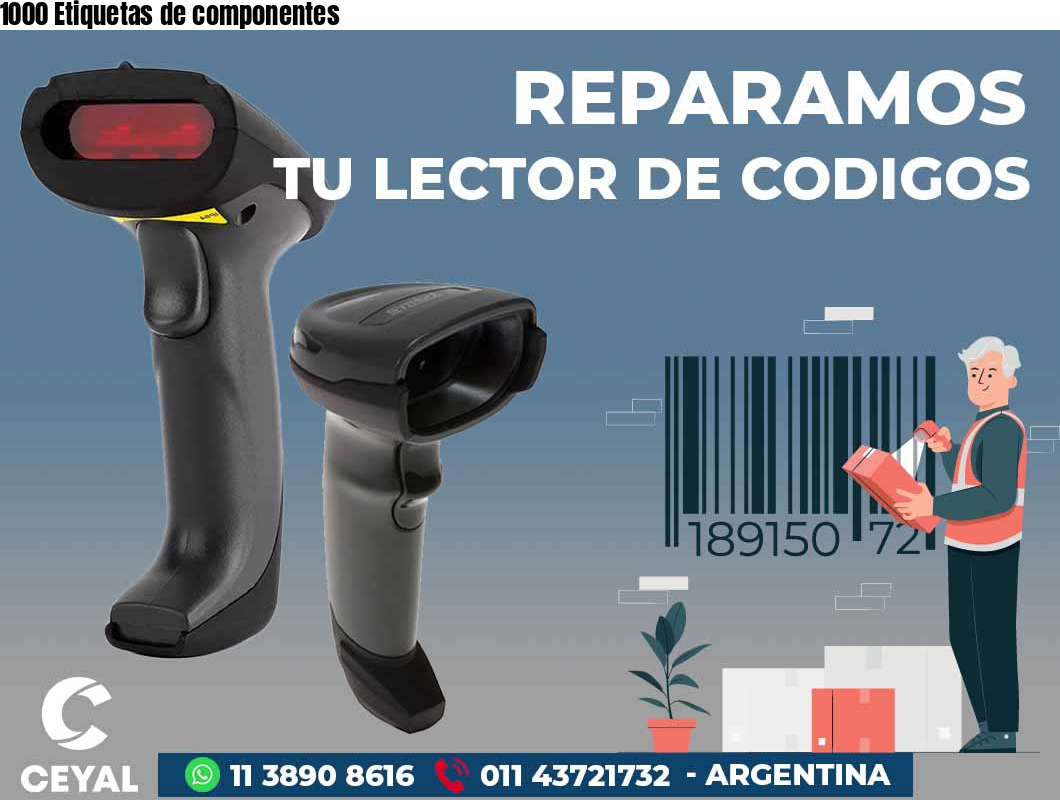 1000 Etiquetas de componentes