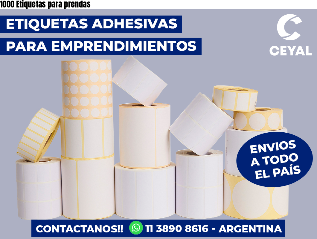 1000 Etiquetas para prendas