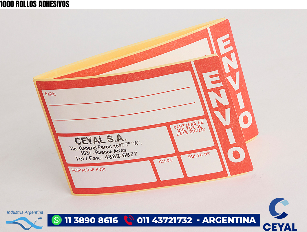 1000 ROLLOS ADHESIVOS