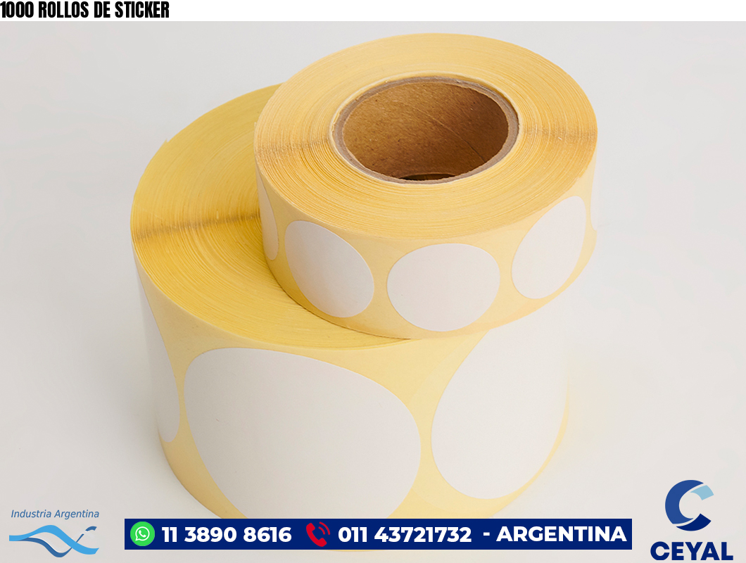 1000 ROLLOS DE STICKER