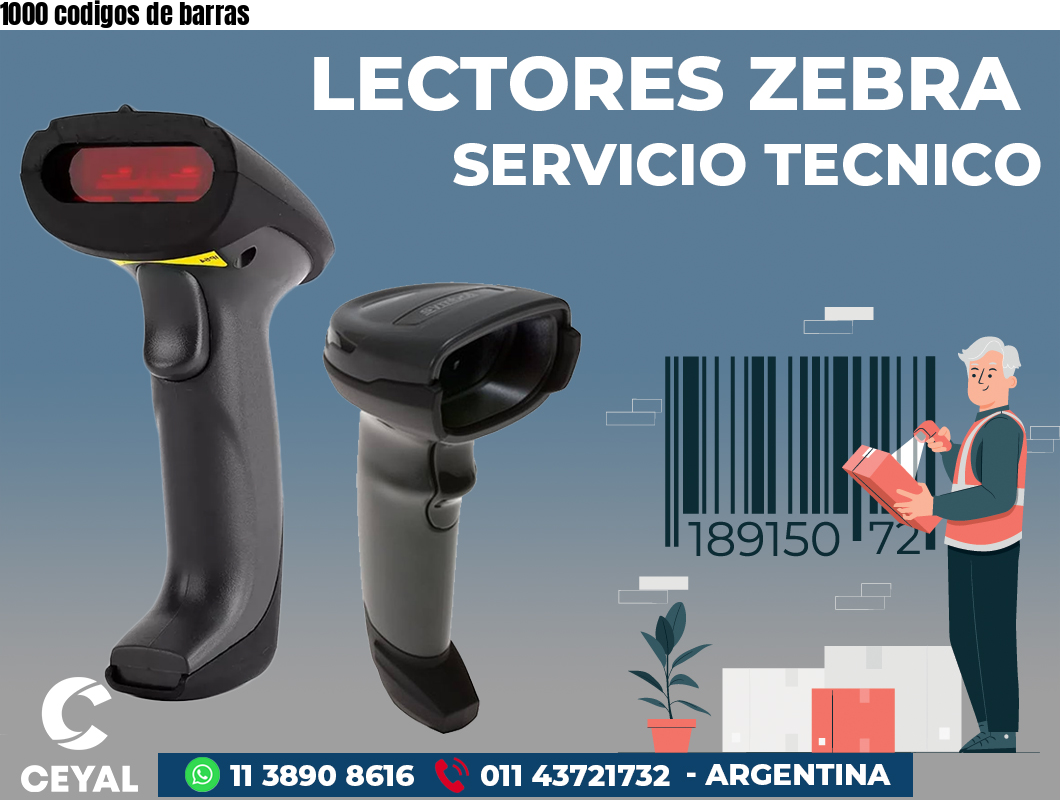 1000 codigos de barras