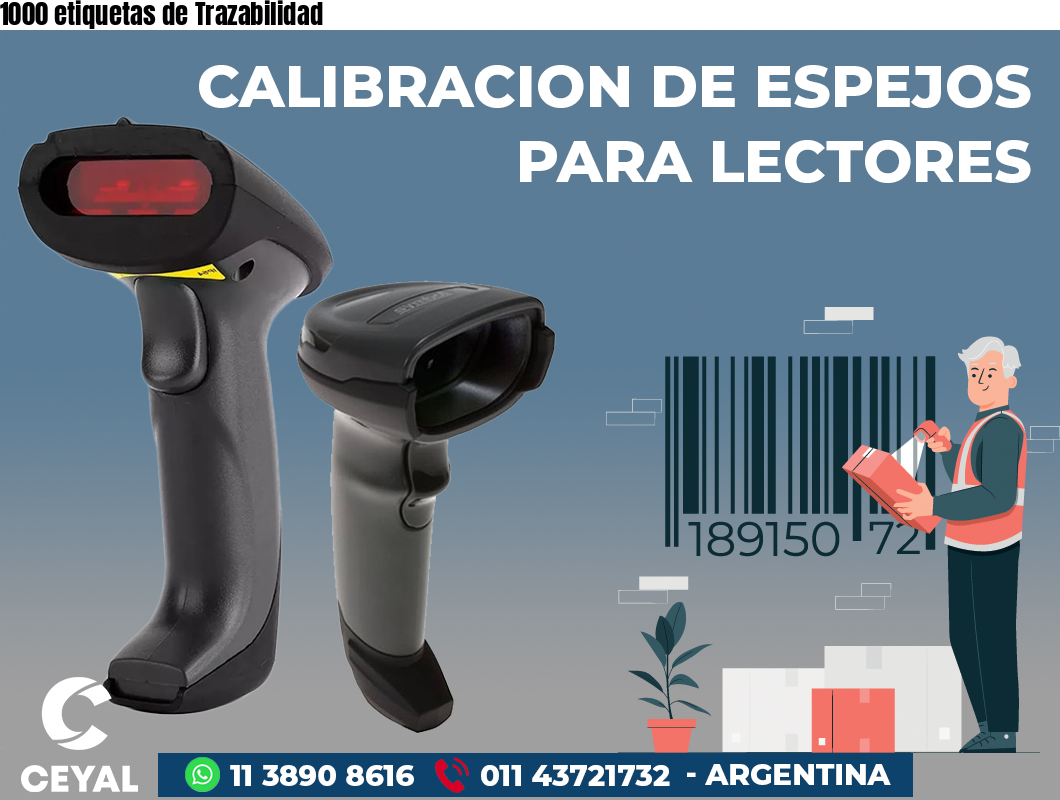 1000 etiquetas de Trazabilidad