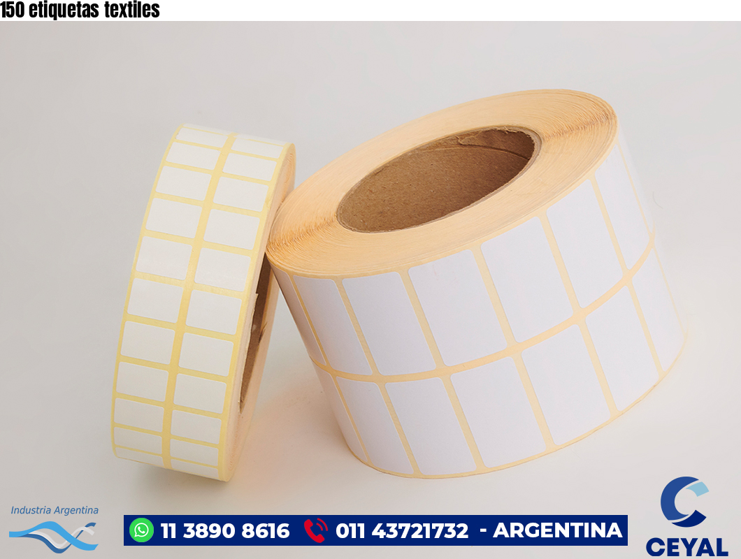 150 etiquetas textiles