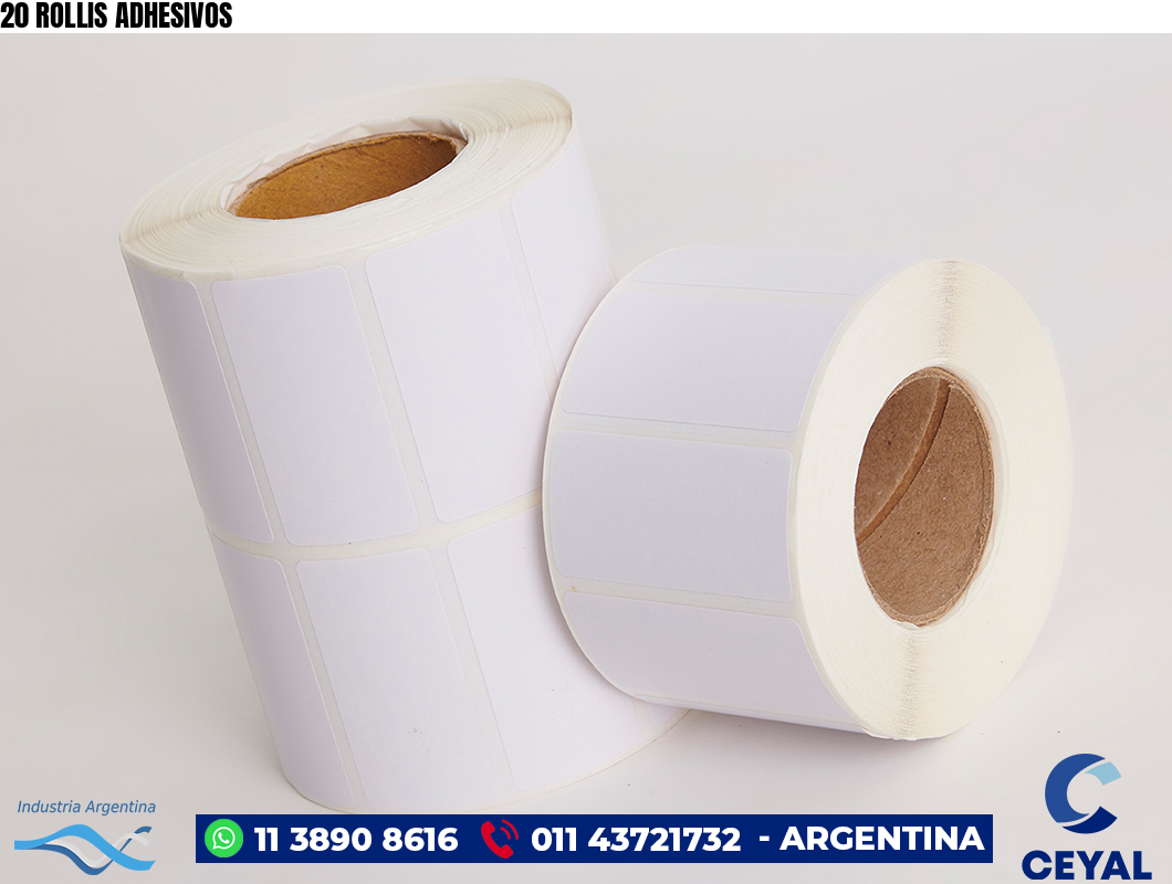 20 ROLLIS ADHESIVOS