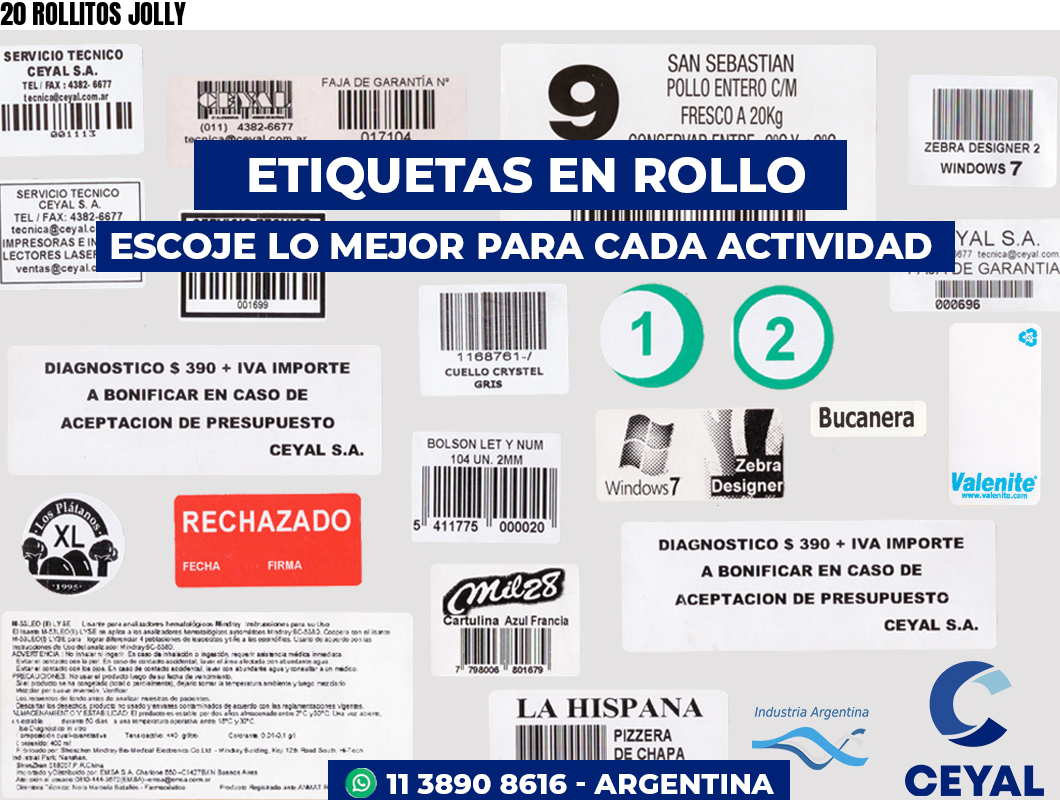 20 ROLLITOS JOLLY