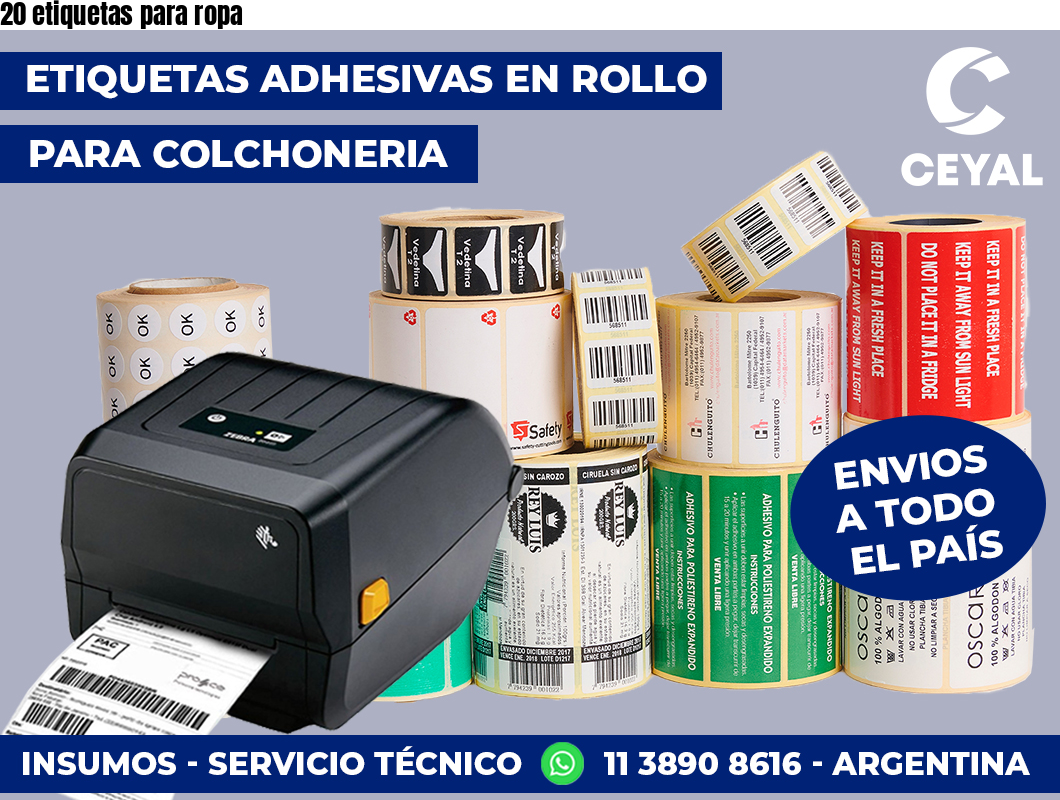 20 etiquetas para ropa