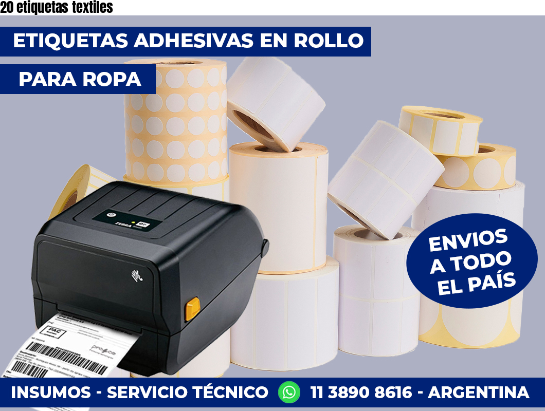 20 etiquetas textiles