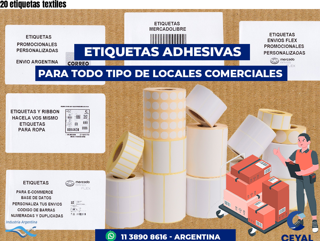 20 etiquetas textiles