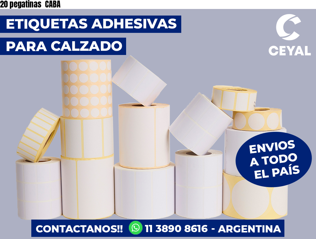 20 pegatinas  CABA