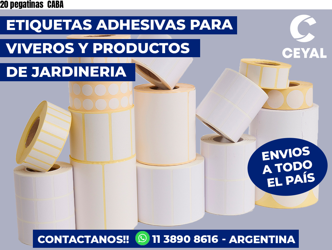 20 pegatinas  CABA