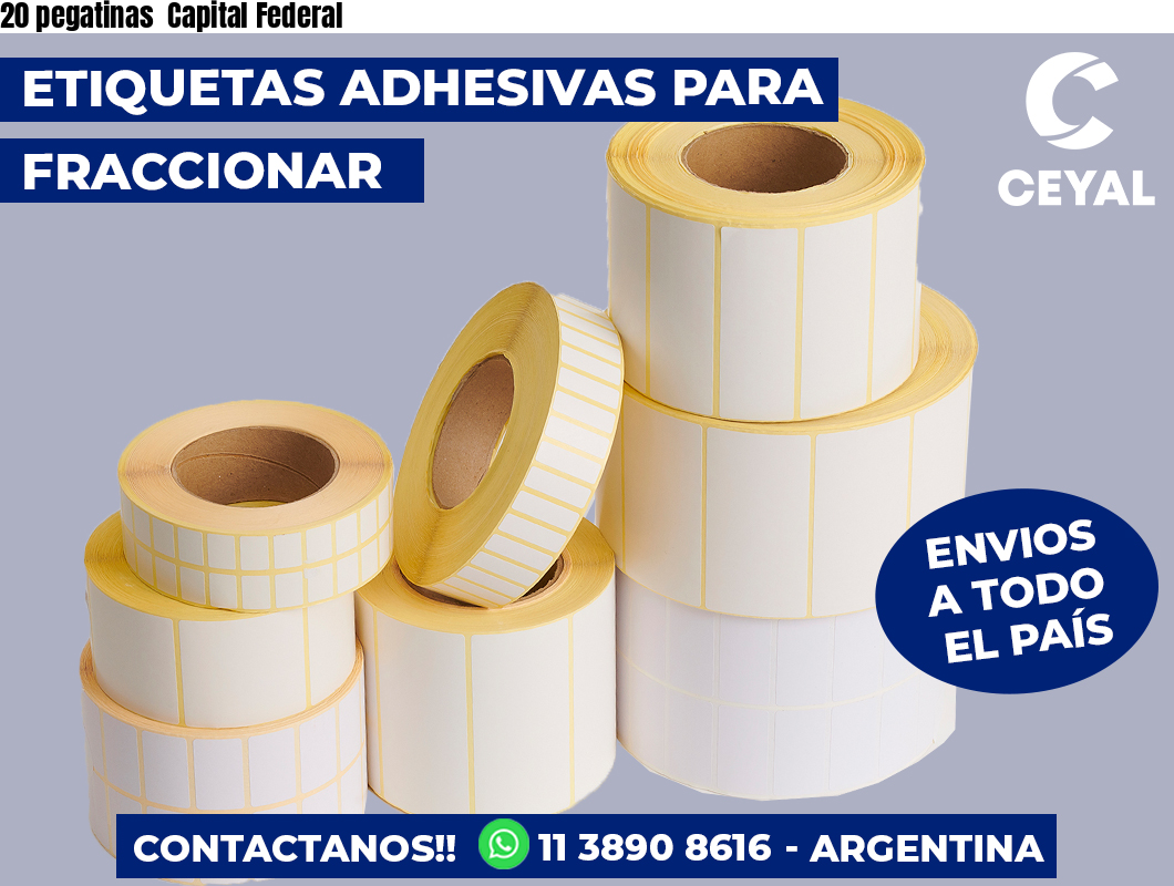 20 pegatinas Capital Federal