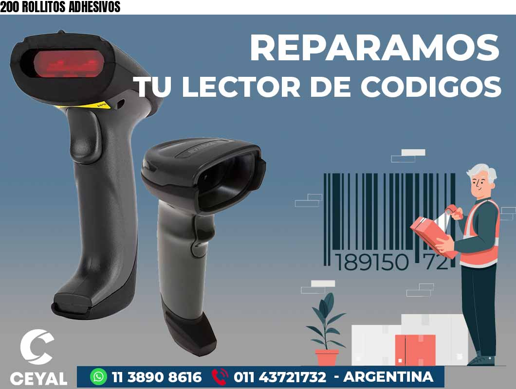 200 ROLLITOS ADHESIVOS