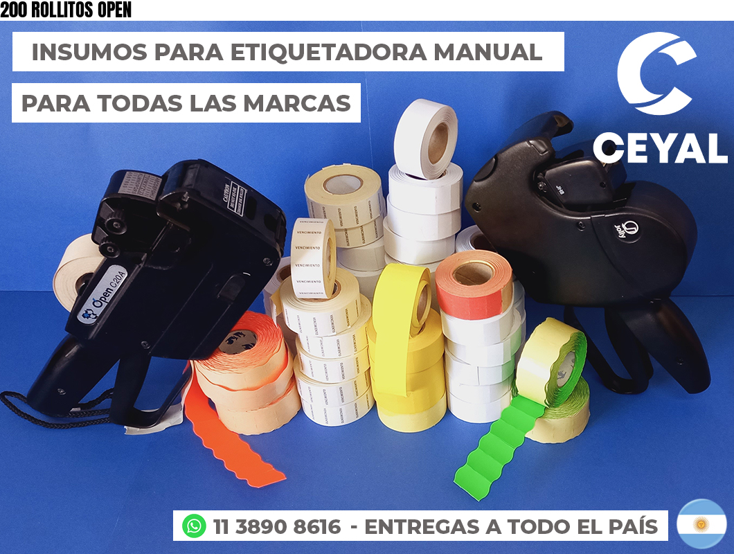 200 ROLLITOS OPEN