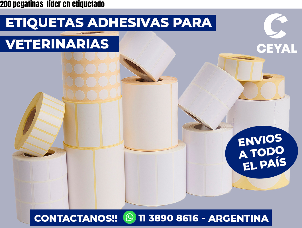 200 pegatinas  líder en etiquetado