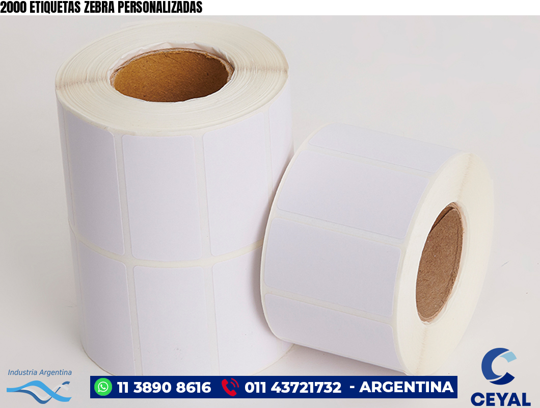 2000 ETIQUETAS ZEBRA PERSONALIZADAS
