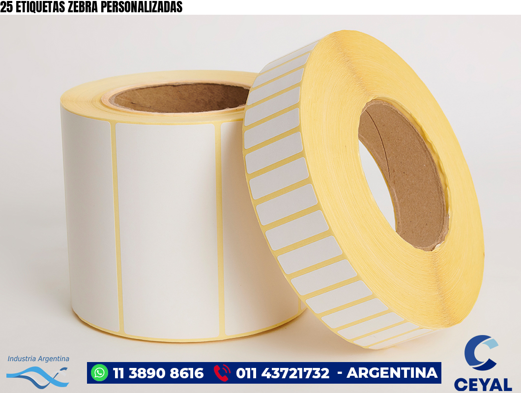 25 ETIQUETAS ZEBRA PERSONALIZADAS