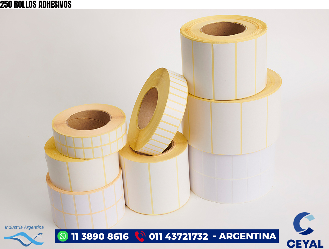 250 ROLLOS ADHESIVOS