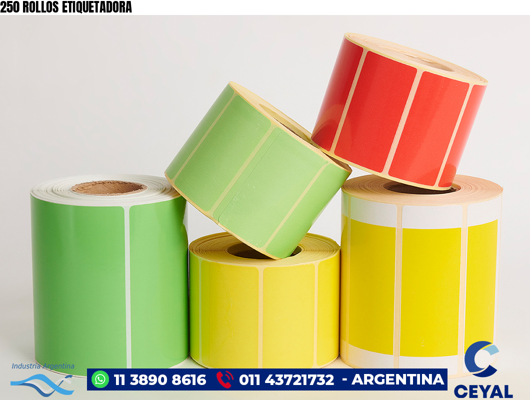 250 ROLLOS ETIQUETADORA