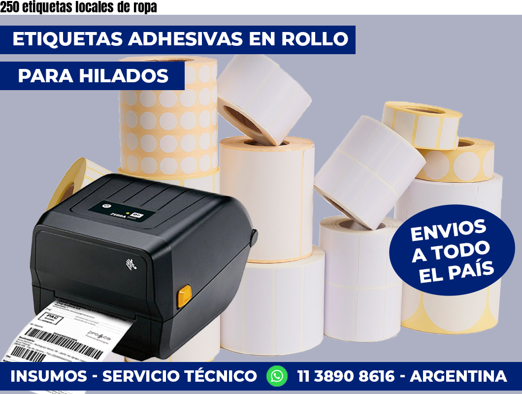 250 etiquetas locales de ropa