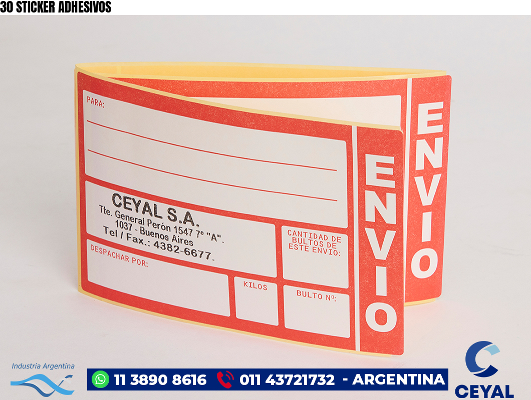 30 STICKER ADHESIVOS