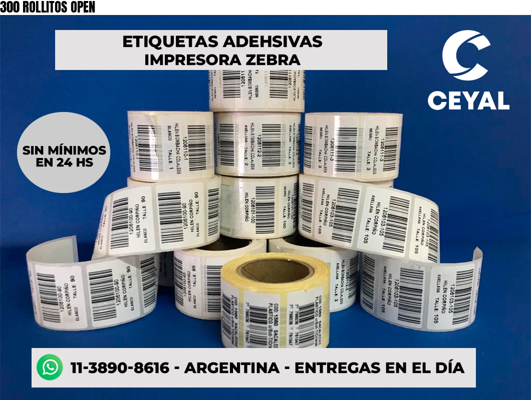 300 ROLLITOS OPEN