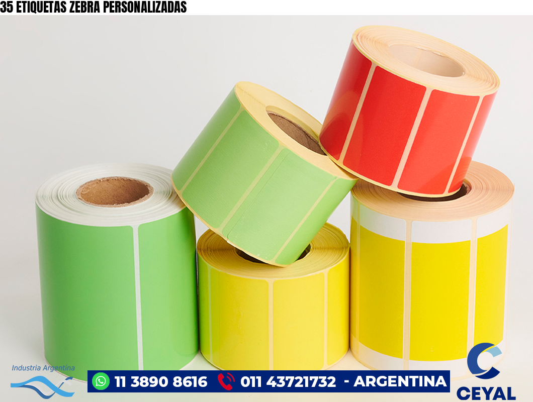35 ETIQUETAS ZEBRA PERSONALIZADAS