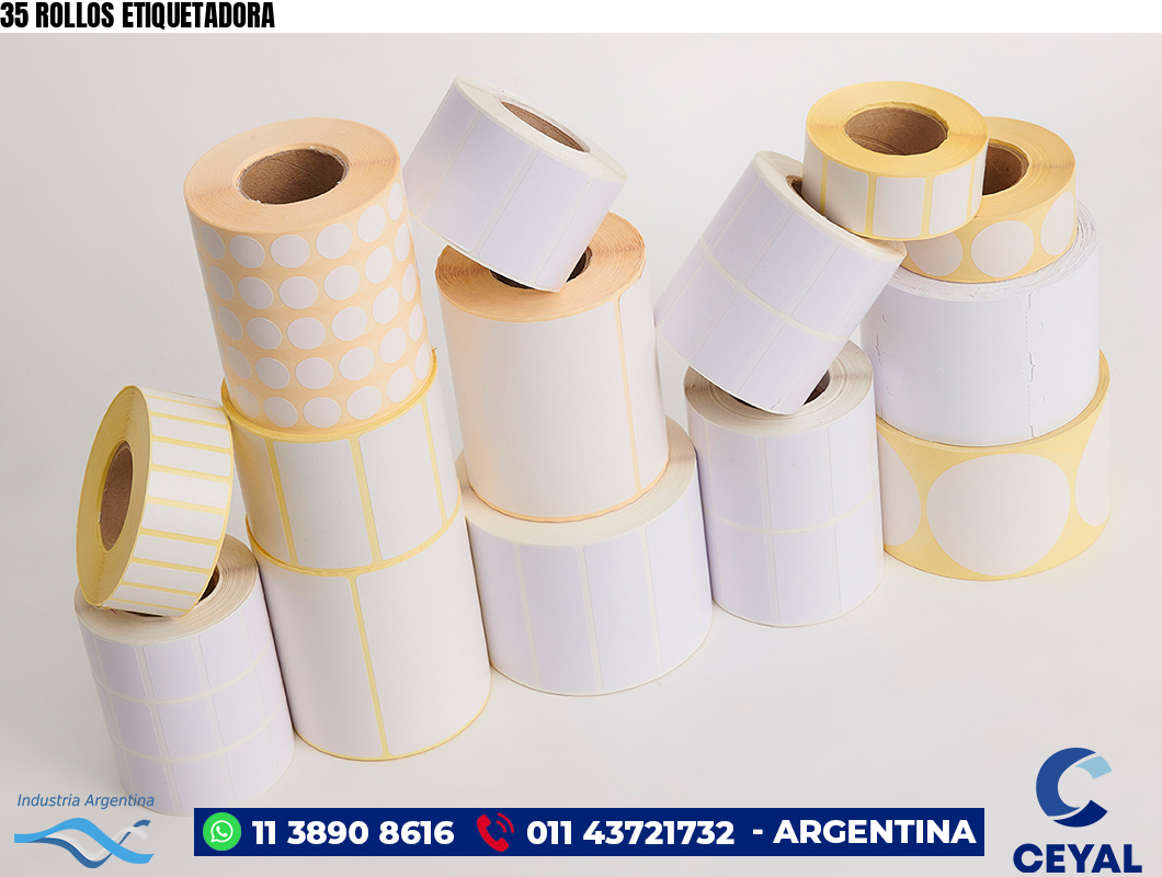 35 ROLLOS ETIQUETADORA