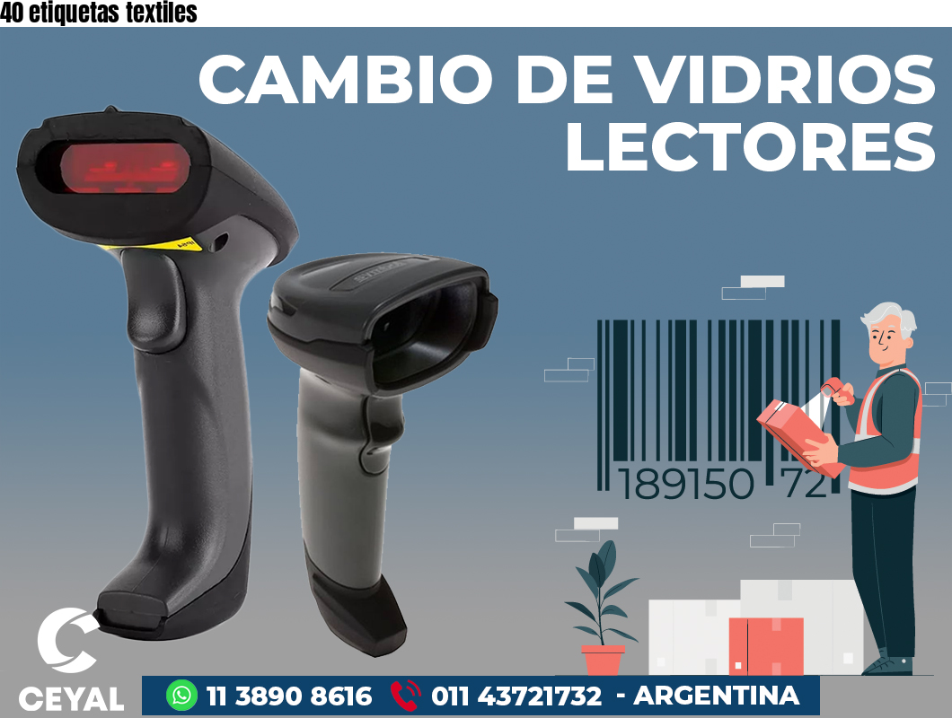 40 etiquetas textiles