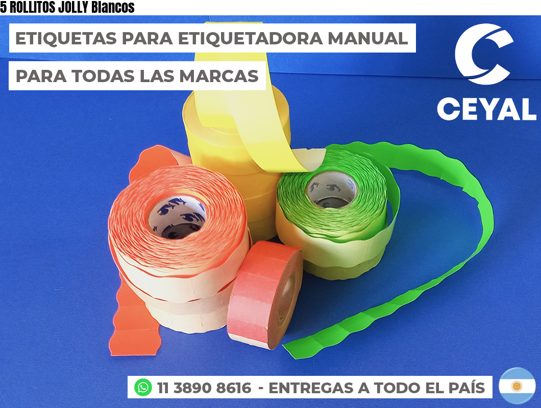 5 ROLLITOS JOLLY Blancos