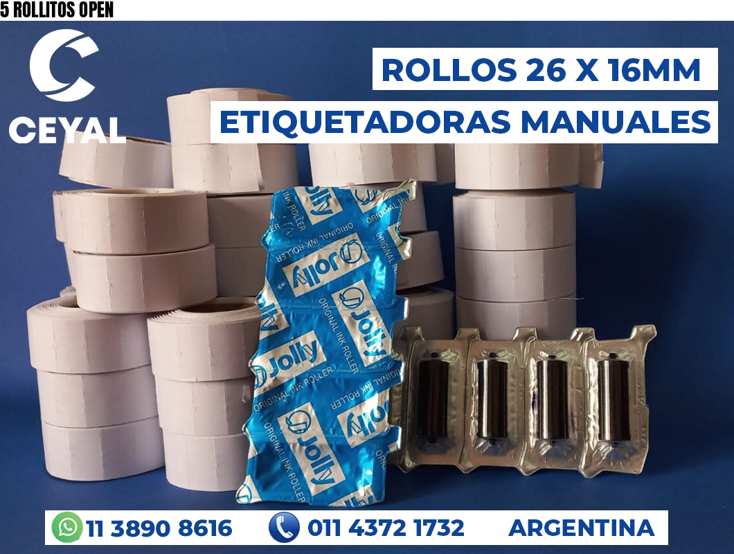 5 ROLLITOS OPEN