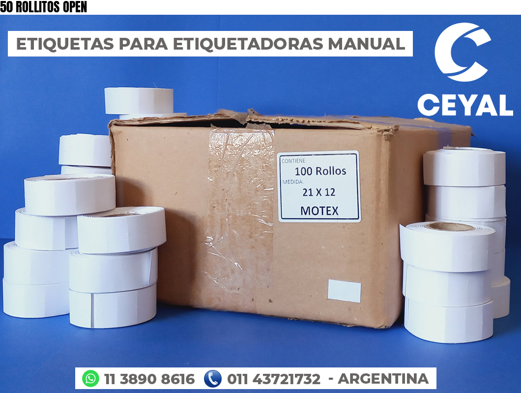 50 ROLLITOS OPEN