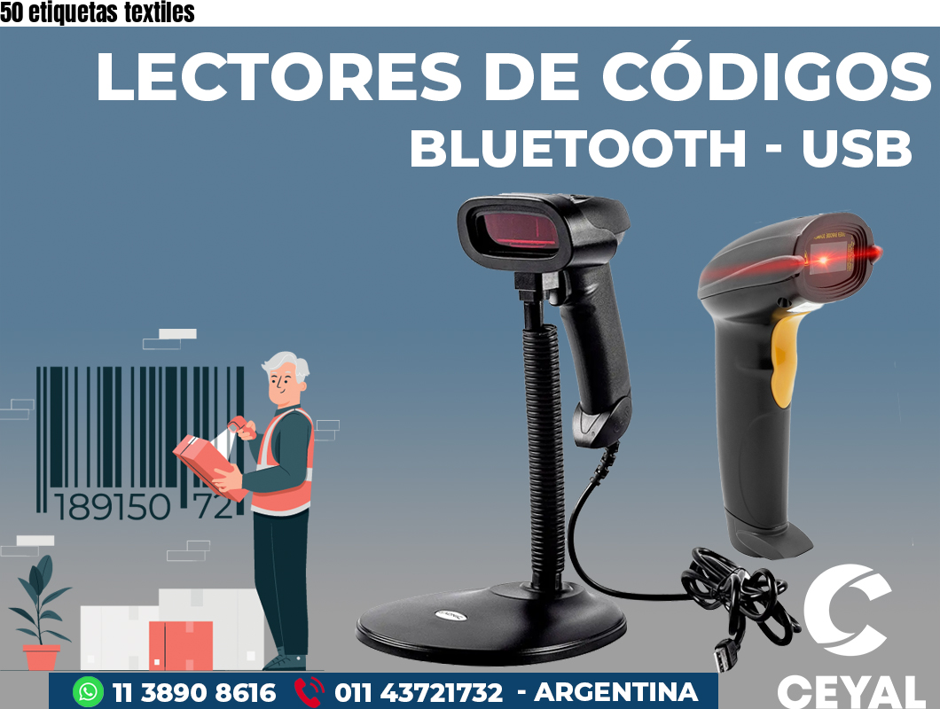 50 etiquetas textiles