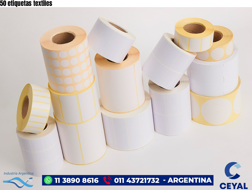 50 etiquetas textiles