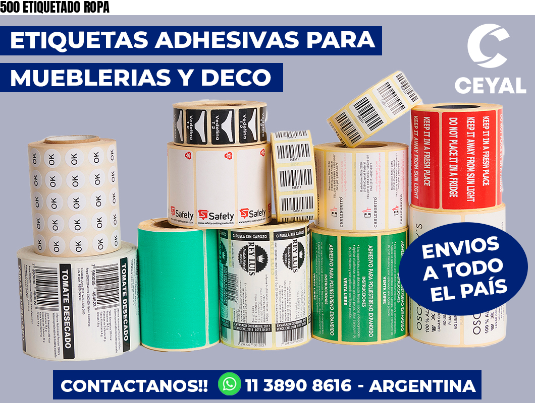 500 ETIQUETADO ROPA