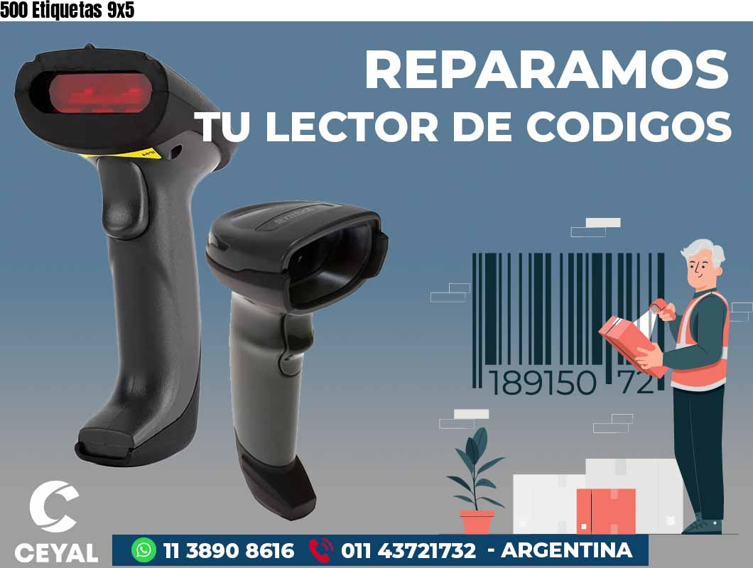 500 Etiquetas 9x5