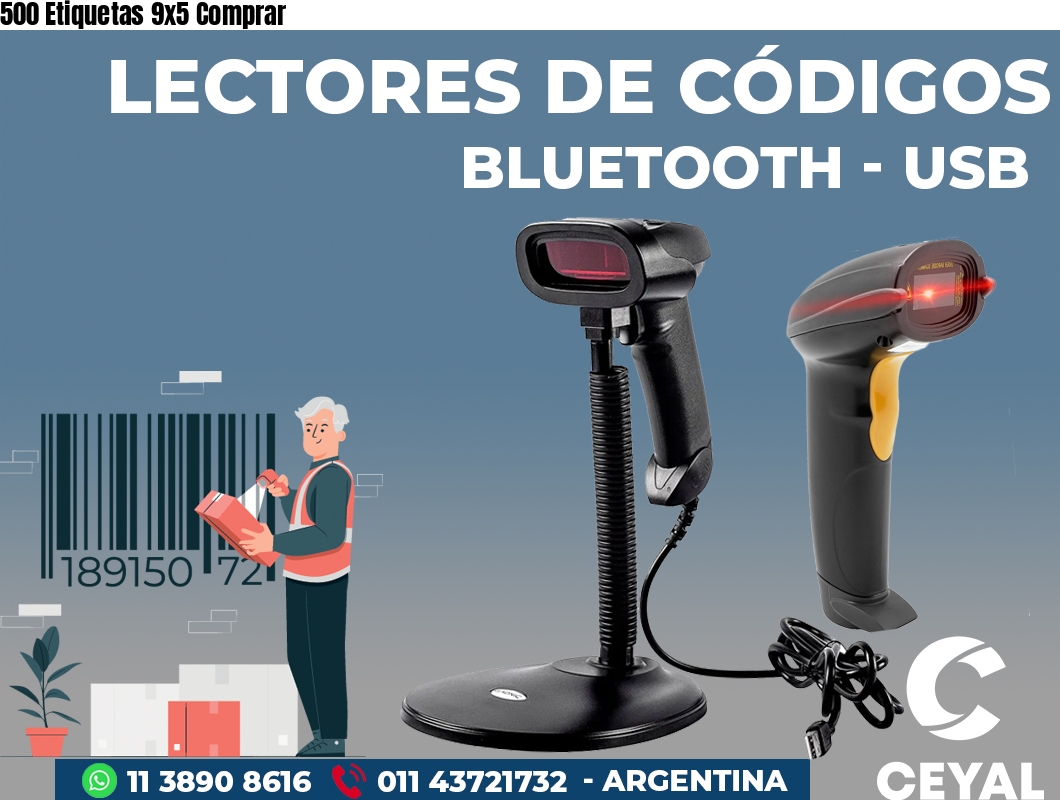 500 Etiquetas 9x5 Comprar