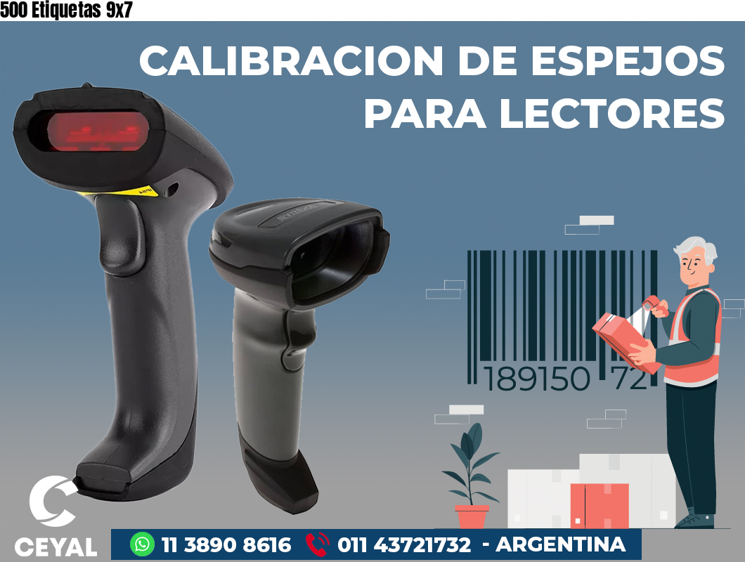 500 Etiquetas 9x7