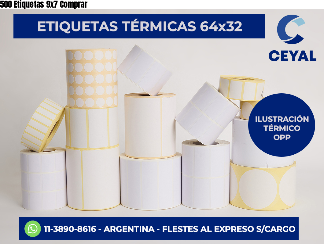 500 Etiquetas 9×7 Comprar