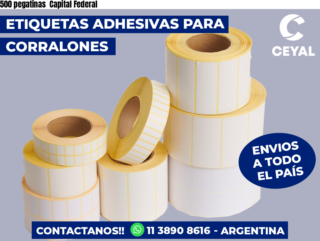 500 pegatinas  Capital Federal