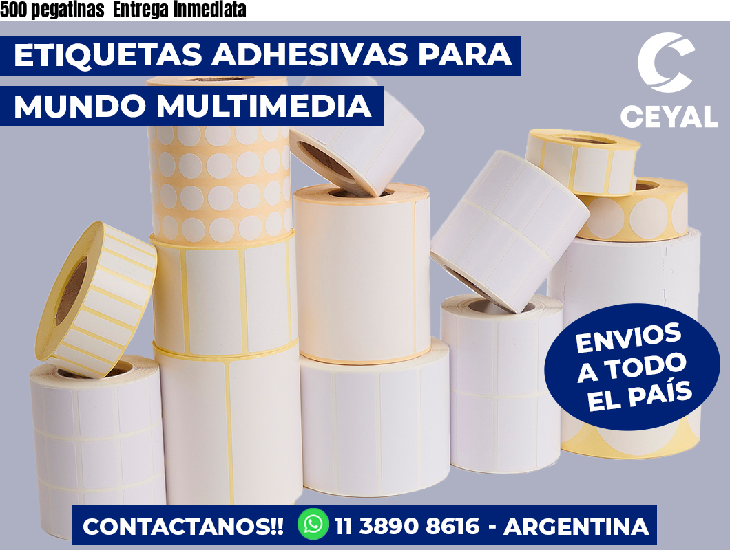 500 pegatinas  Entrega inmediata